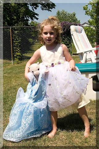 Here's Baby Bear, all dressed up for the party.