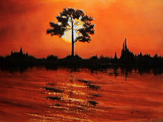 An African sunset? Looks like it.