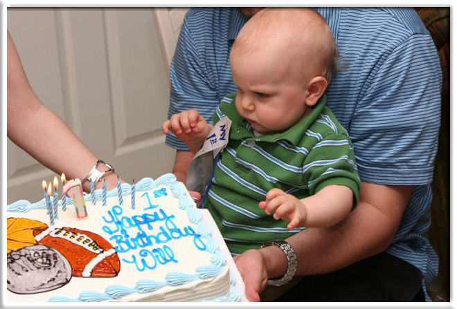 I think Will has a different idea about the candles- like grabbing them?